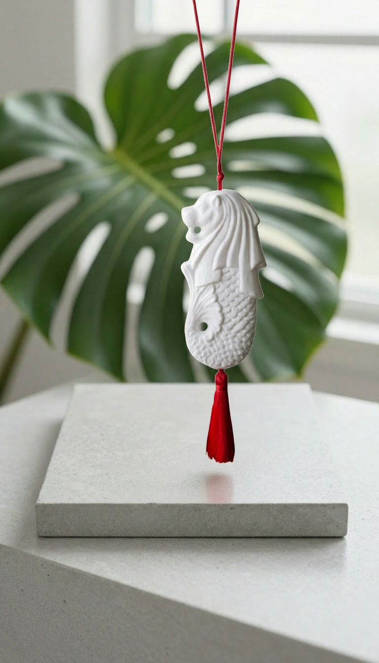 One Merlion Decoration with Gift Box