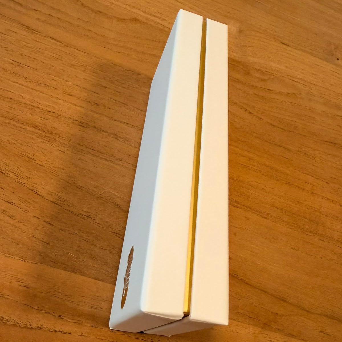 White and gold box